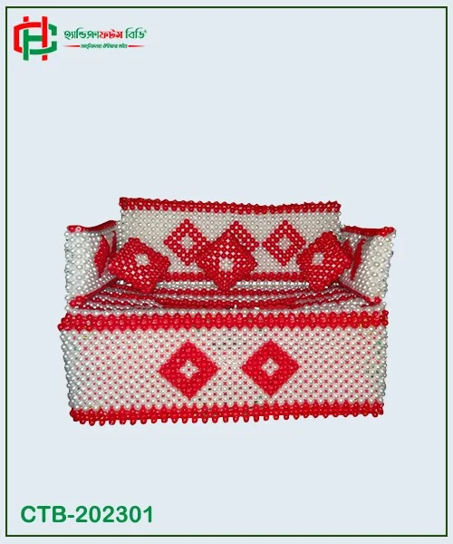 Crystal Beaded Tissue Box Cover — Handmade | Pre-Order | Handicrafts BD