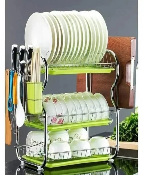 Premium Quality 3 layer kitchen rack – Space Saving Kitchen Organizer & Storage Shelf | HandicraftsBD
