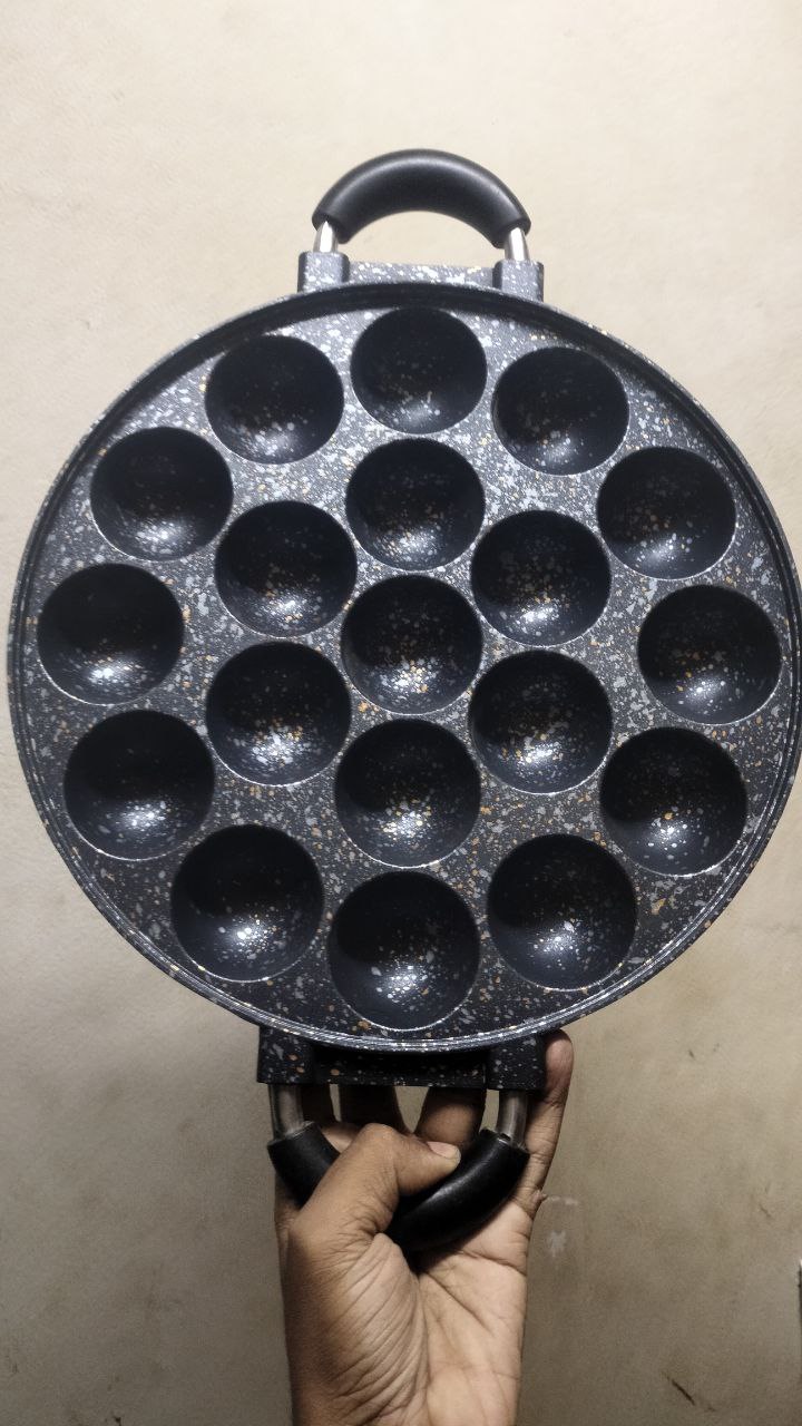 19 Pcs Chitoi Pitha Non-Stick Pan | Multi-Hole Bangladeshi Pitha Maker