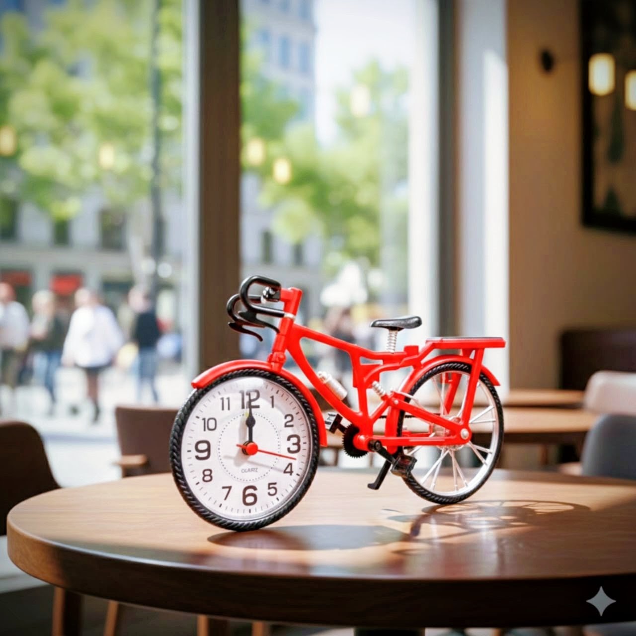 Bicycle Shape Alarm Clock (Decorative Desk Clock)