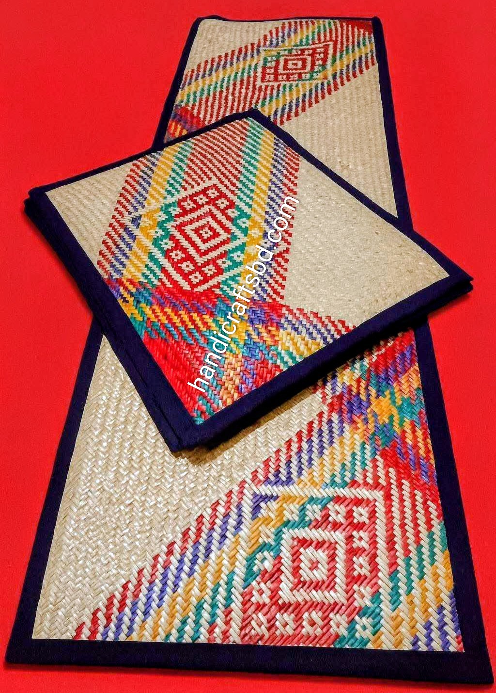 Handmade Shital Pati Table Runner Set – 6 Placemats + Runner